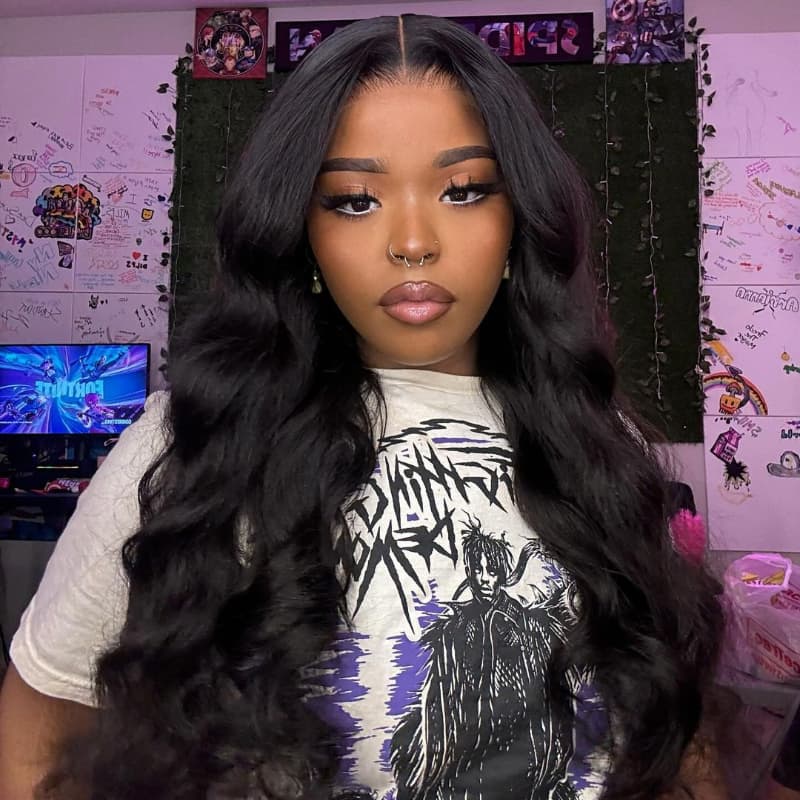 Glueless Body Wave 13x4 Lace Wigs Hd Lace Melt All Skin Pre Plucked Human Hair Wigs With Baby Hair Natural Hairline