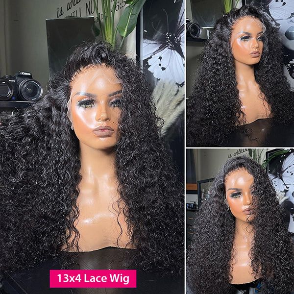 Pre-plucked 13x4 13x6 Invisible HD Lace Wigs Front Wigs With Pre Bleached Plucked Hairline Curly Glueless Lace Wigs