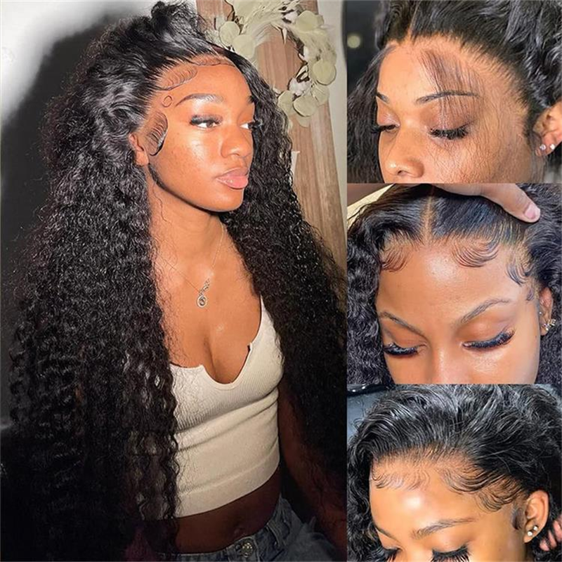 13x6 HD Lace Front Wig Pre Plucked Deep Wave Human Hair Wigs