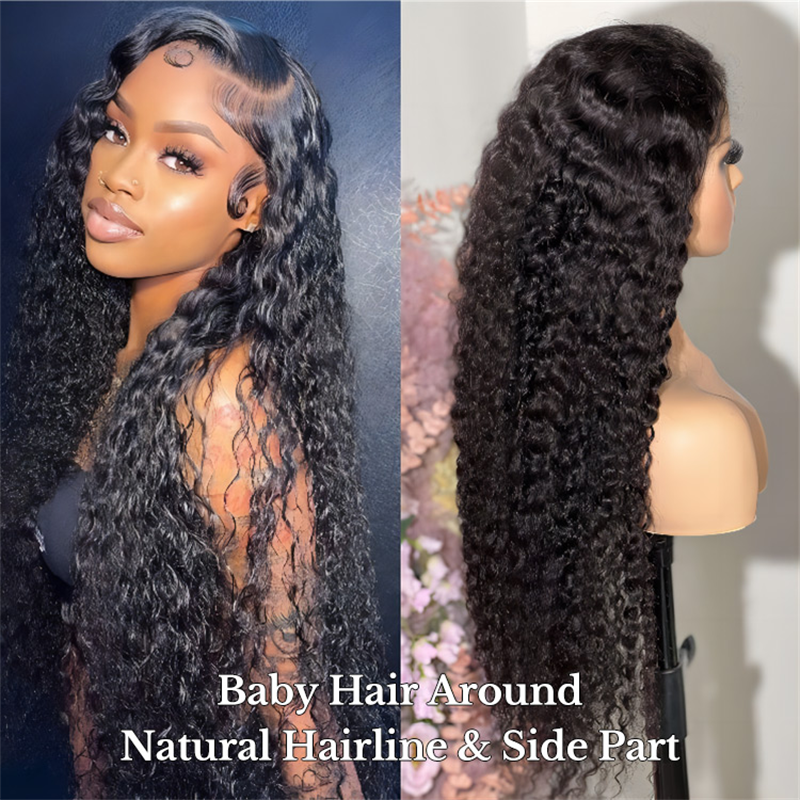 13x6 HD Lace Front Wig Pre Plucked Deep Wave Human Hair Wigs