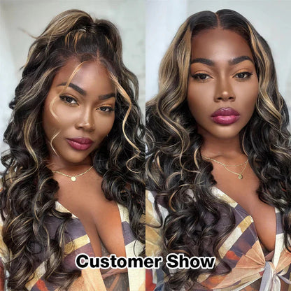 Pre All Everything | Wear Go Highlights Bouncy Body Wave Pre Bleached Tiny Knots 8x5 HD Lace Glueless Wig