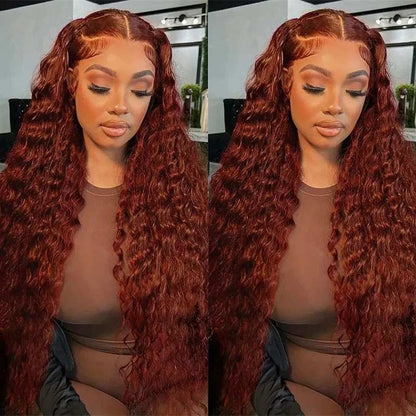 pre everything reddish brown wig