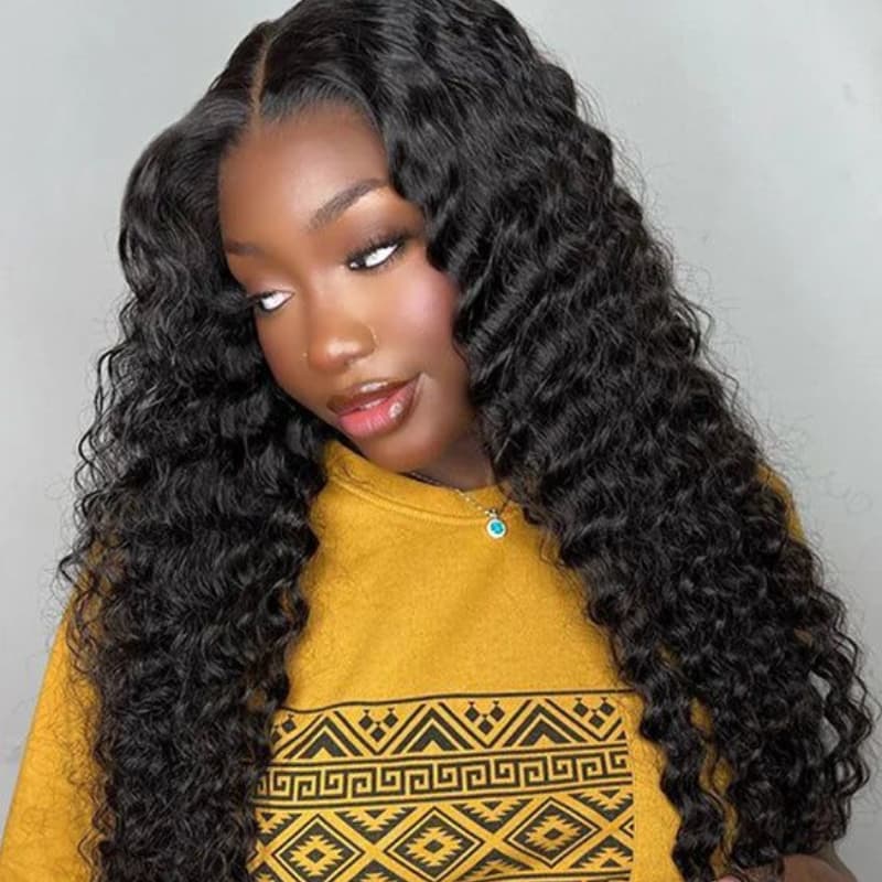 Deep Wave Hair Lace Front 360 Wigs Human Hair Wigs