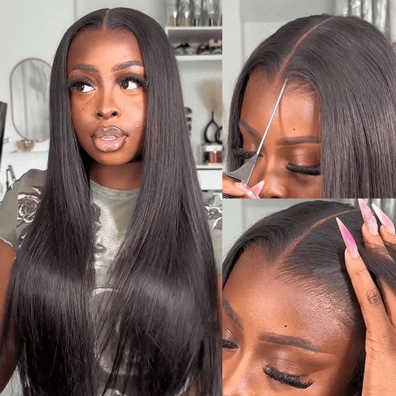 Straight invisible Strap 360 HD Lace Wig