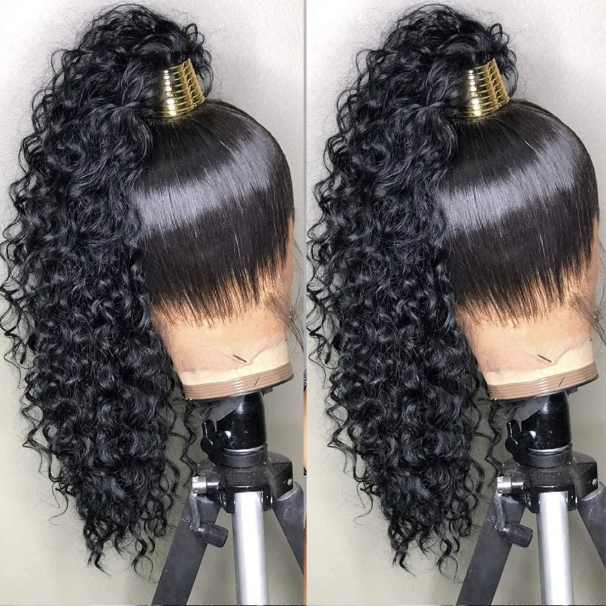 Upgrade Glueless 360 HD Lace Wig with Invisible Strap Fit Body Wave/Straight Wigs Bleached Knots Lace Parting Anywhere