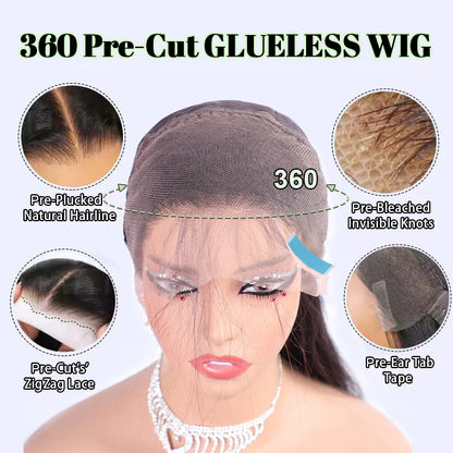 Pre-plucked Water Wave Hair 360 Lace Wig Human Hair Lace Front Wigs For Sale