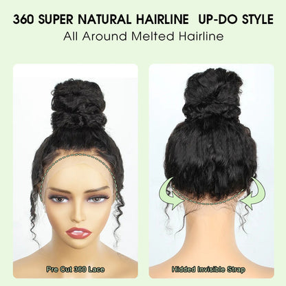 invisible Strap 360 Lace Wigs