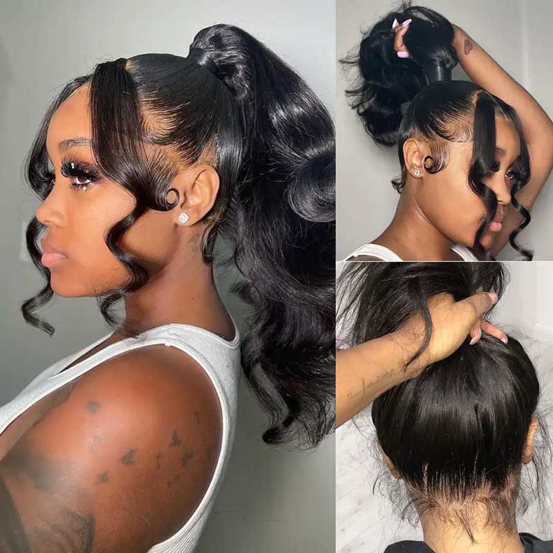 360 lace frontal body wave wig