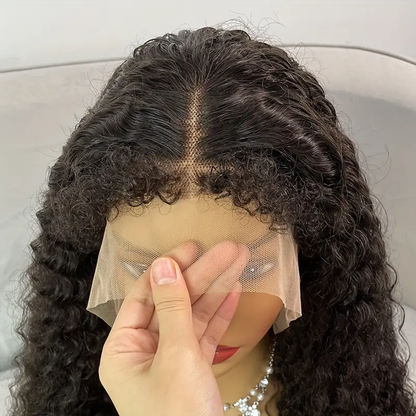 4C Hairline Edges Wigs Deep Wave