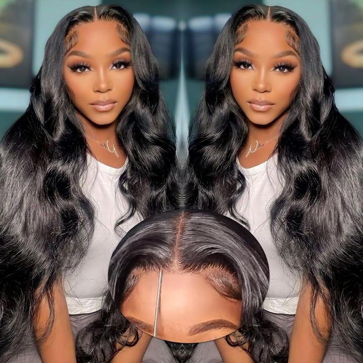 $189 = 2 Wigs | Highlight 1B /27 Straight Wig 8x5 Pre Cut Lace Wig 20&quot;+22&quot; HD Lace Body Wave 8x5 Lace Closure Wig