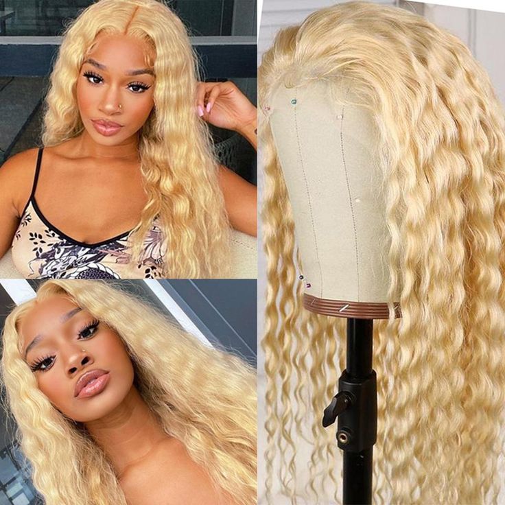 YMY Water Wave 613 Blonde 13x4 HD Lace Wig Colored Wigs for Women