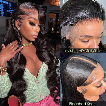 Pre Everything Wig Pre-Bleached 8X5 Wear Go Glueless Body Wave Lace Closure Wigs Pre Cut HD Lace Wig