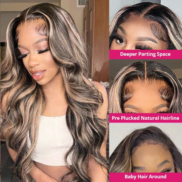 $189=2WIGS |22 Inch 8X5 Pre Cut Lace Water Wave+20 Inch  8X5 Pre Cut Lace Highlight Body Wave Wigs