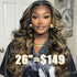 body wave 8x5 highlight lace closure glueless wig