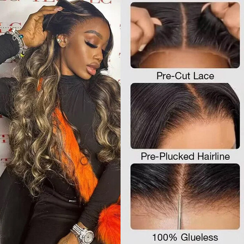 8x5 highlight lace closure glueless wigs