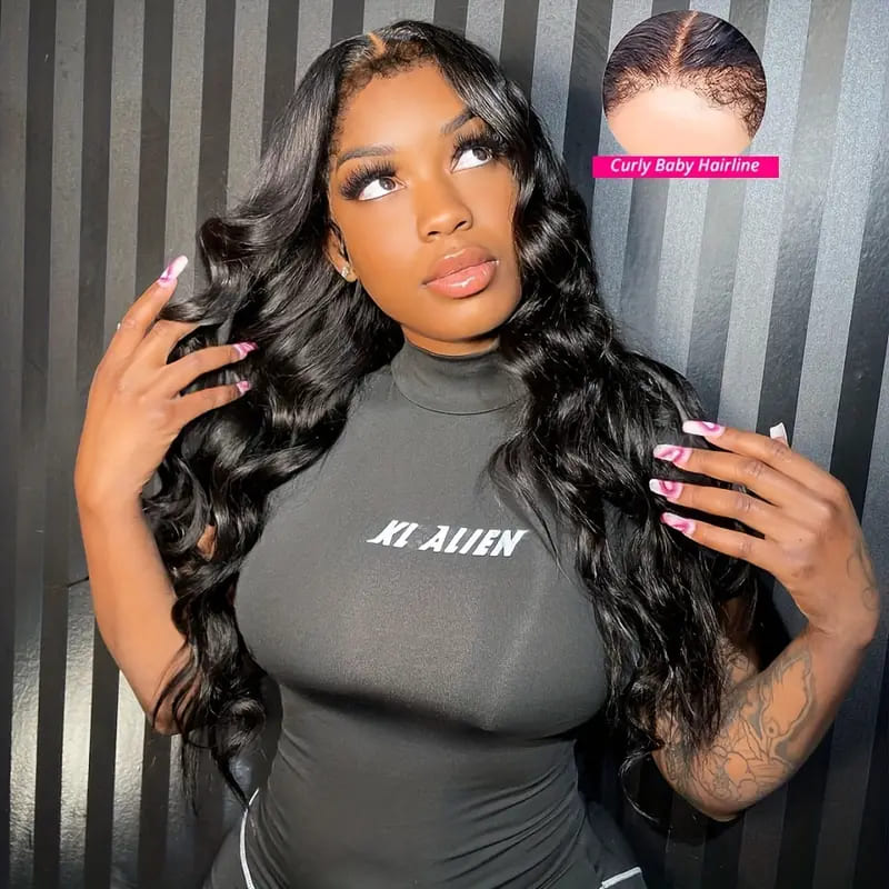 Body Wave 4C Edge Wigs