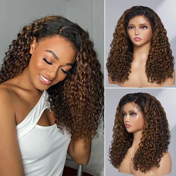 Curly HD Lace Wigs with 4C Edges