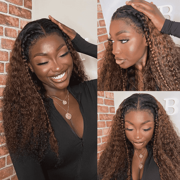Curly HD Lace Wigs with 4C Edges