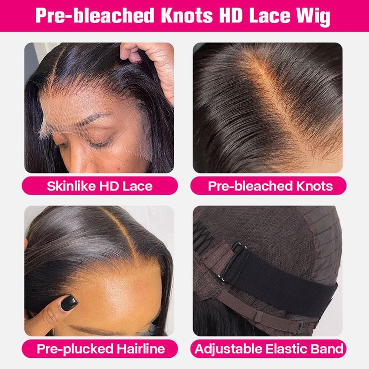 Pre Max&amp;Pre Everything Wig 8x5 Bye Bye Knots Put on Wear Go Glueless Wig Straight HD Lace Wig