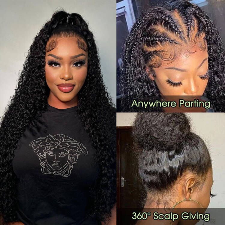 360 HD Lace Wigs With 4C Baby Hair