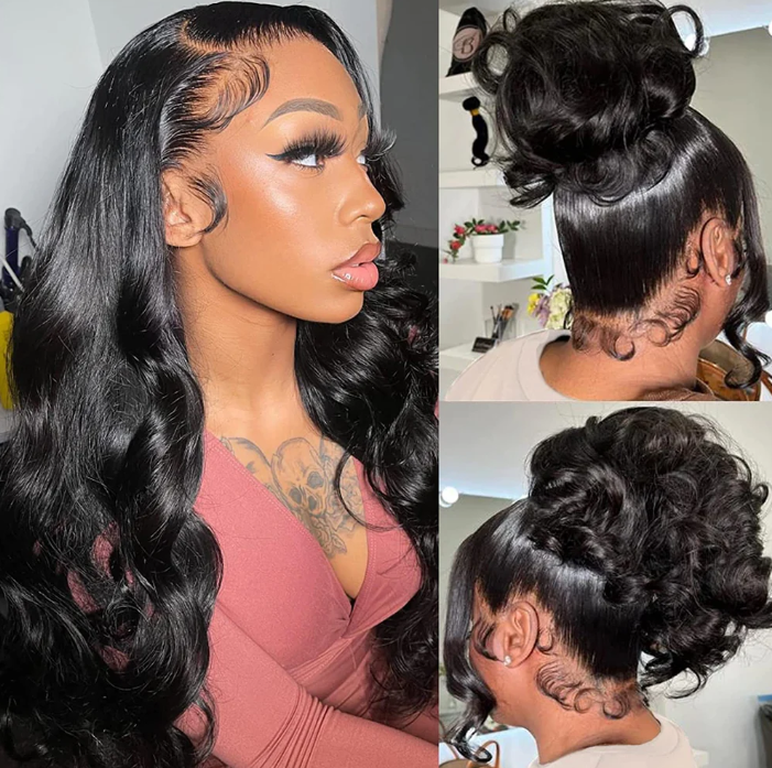 [Upgrade 3th Full Lace]Full Lace Wig 4D Encircle With Invisible Strap Fit HD Lace Parting Anywhere Wigs With 4C Edges