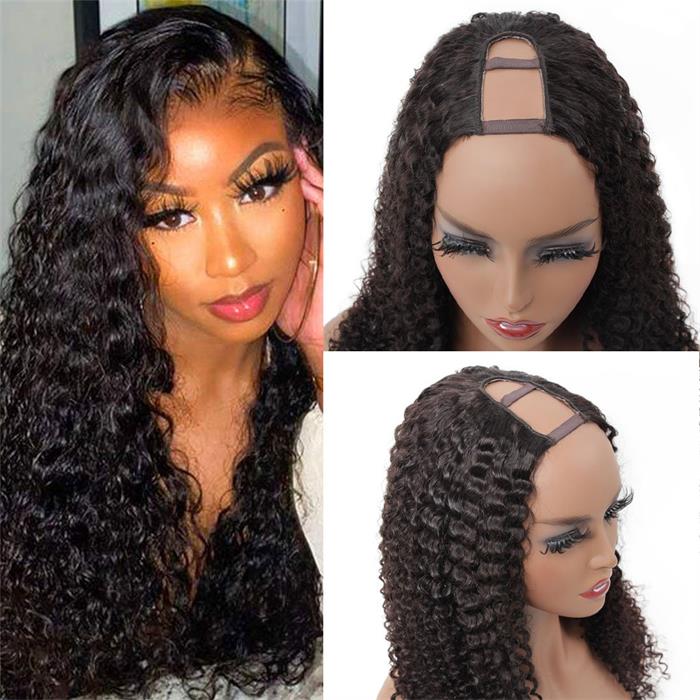 U-Part-Kinky-Curly-wig