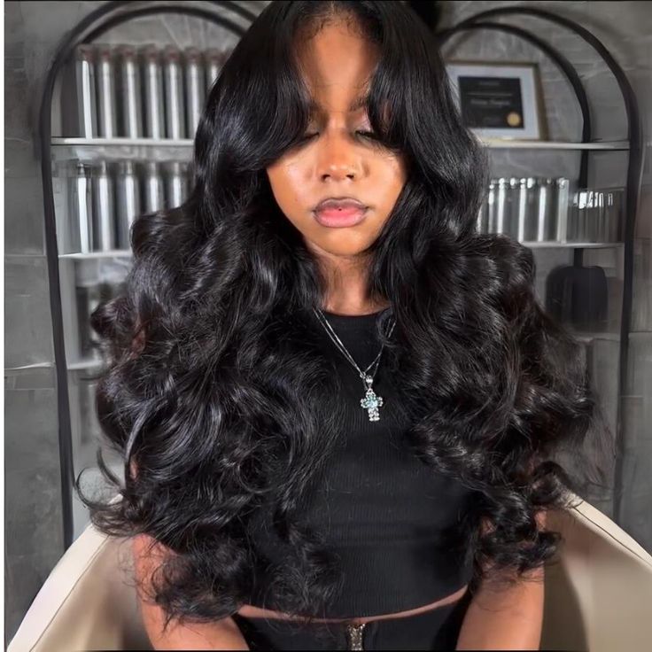 189=2 Wigs | 20 Inches Curtain Bang 5X5 Lace Body Wave Wig +20inch 99J Curtain Bangs Body Wave 5x5 Wig Pre Cut HD Lace Wig