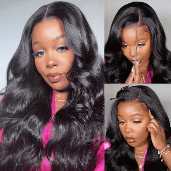 $189 = 2 Wigs | Highlight 1B /27 Straight Wig 8x5 Pre Cut Lace Wig 20&quot;+22&quot; HD Lace Body Wave 8x5 Lace Closure Wig