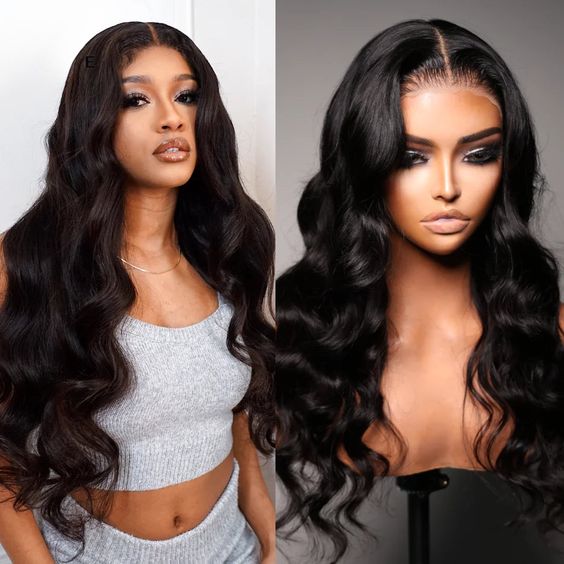 $179 Get 2 Wigs |Honey Blonde Highlight Body Wave Wig 8x5 Bye Bye Knots +Natural Color 8x5 Body Wave Glueless Wig