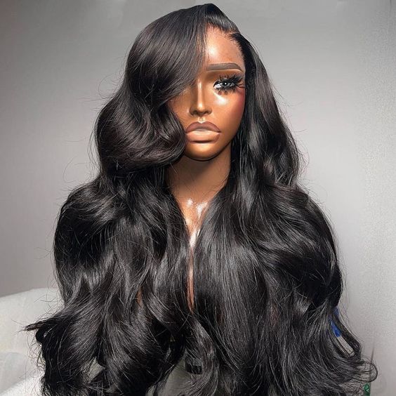 Body Wave HD Lace Frontal and Closure Wigs With Curtain Bangs For Sale Left/Right Side Part Can Be Choose