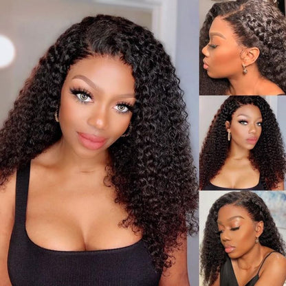 Pre-plucked 13x4 13x6 Invisible HD Lace Wigs Front Wigs With Pre Bleached Plucked Hairline Curly Glueless Lace Wigs