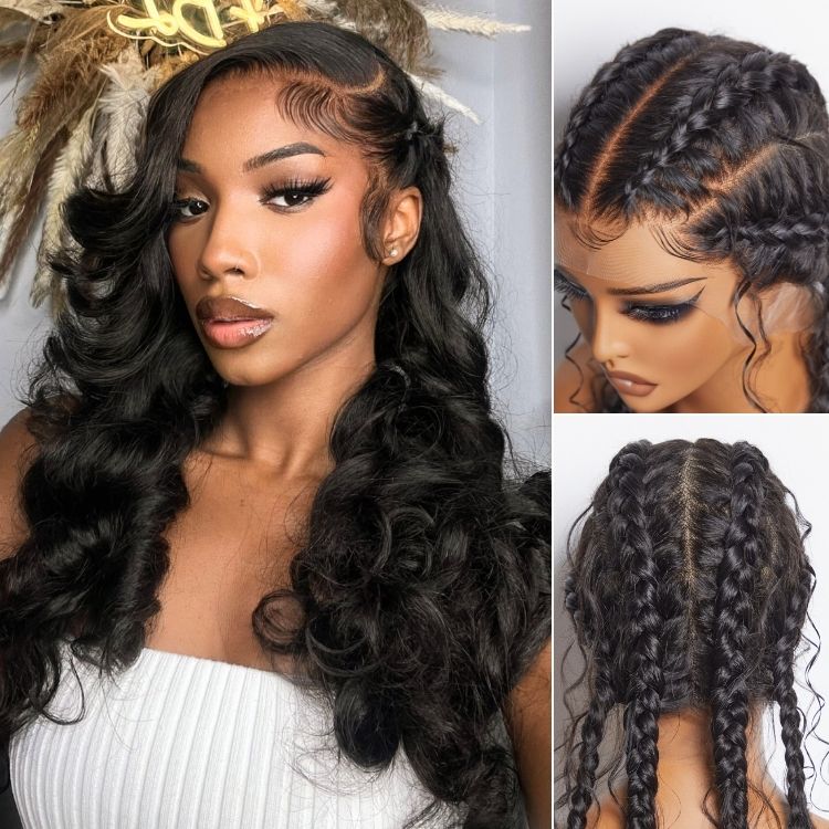 [Upgrade 3th Full Lace]Full Lace Wig 4D Encircle With Invisible Strap Fit HD Lace Parting Anywhere Wigs With 4C Edges