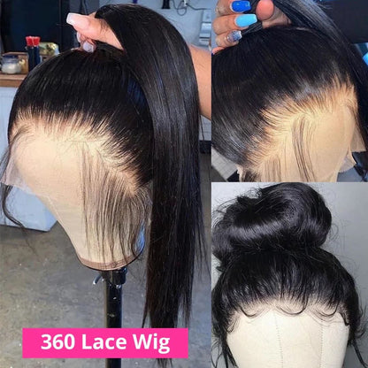 Upgrade Glueless 360 HD Lace Wig with Invisible Strap Fit Body Wave/Straight Wigs Bleached Knots Lace Parting Anywhere