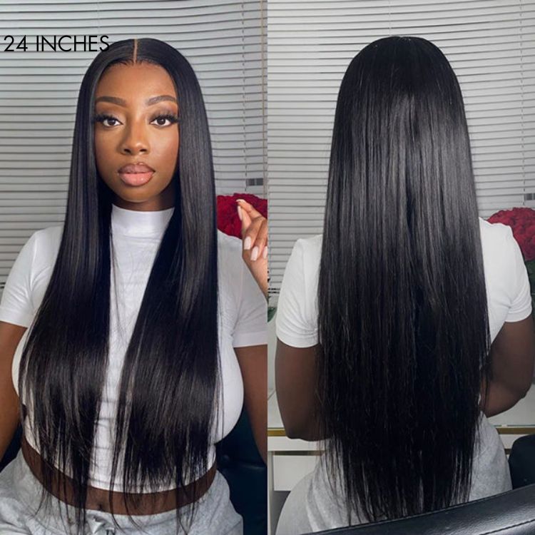 [Upgrade 3th Full Lace]Full Lace Wig 4D Encircle With Invisible Strap Fit HD Lace Parting Anywhere Wigs With 4C Edges