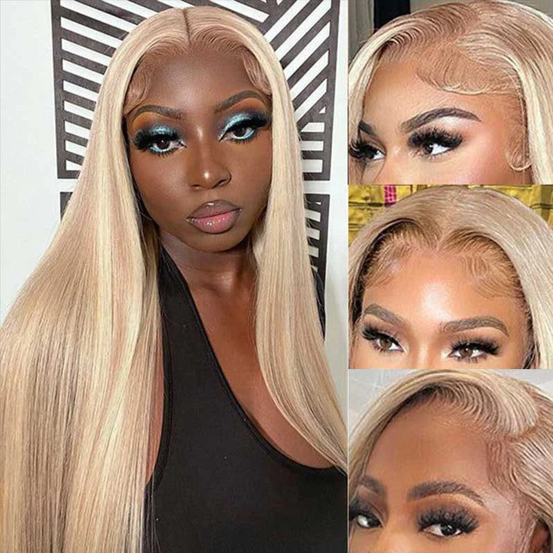 Honey Blonde Highlights P18/613 Body Wave 13X6 Parting Max Glueless Wig Pre-Knotless