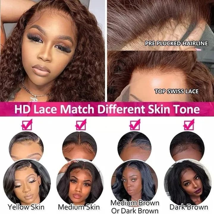 [Upgrade 3th 360] Highlight New Tech Upgrade Glueless 360 HD Lace Wigs With Invisi-Strap Snug Fit Pre Everthing Wigs