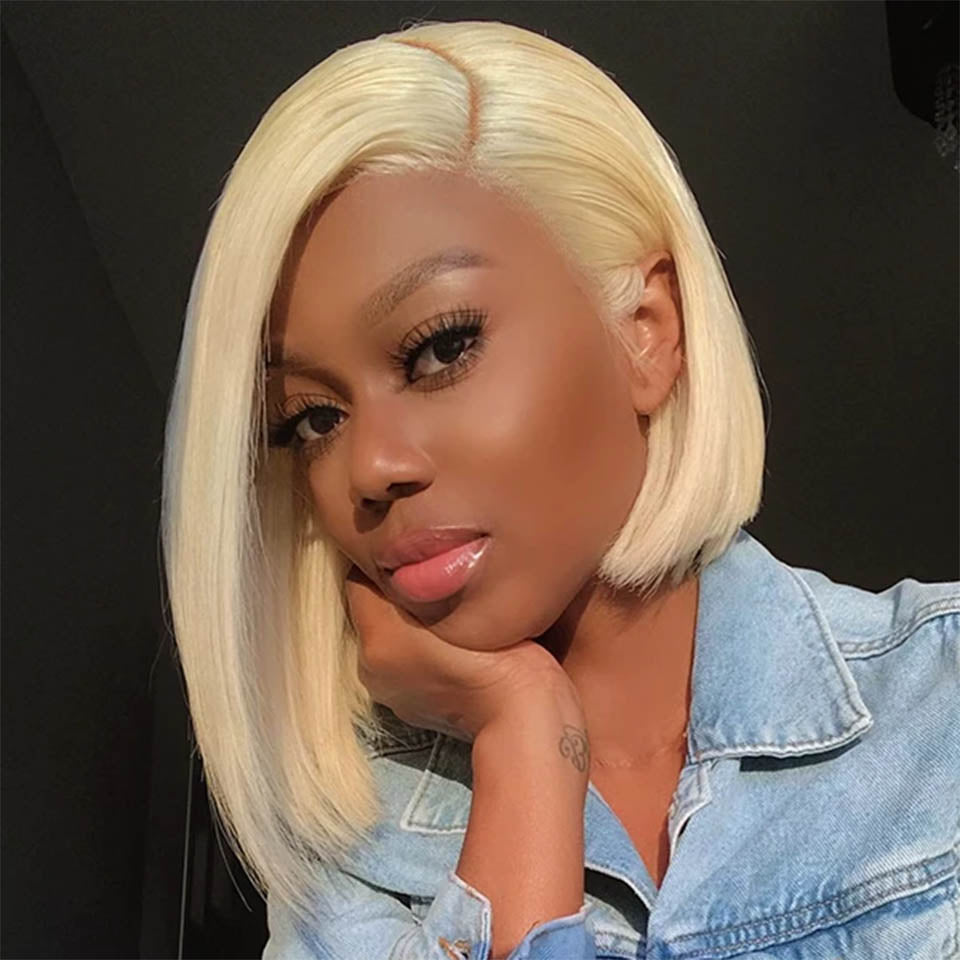 613 honey blonde bob wig