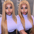 straight hd lace honey blonde wig