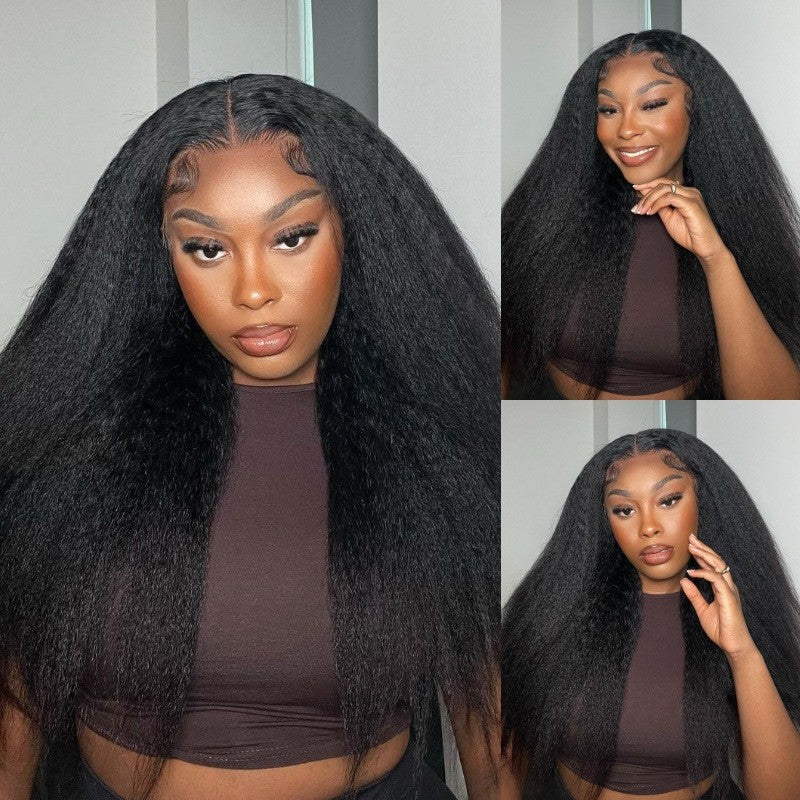 Kinky Straight 5x5 Lace Closure Wigs