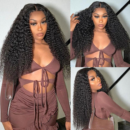 Jerry Curly Lace Closure Wigs