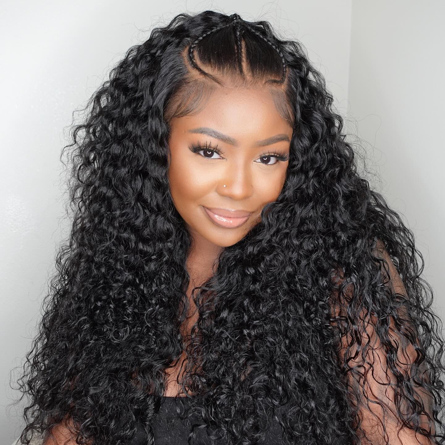 Pre Braided Wig 13X4/13X6 Deep Wave Lace Front Human Hair Ready To Go Glueless Bleached Knots HD Lace Wigs