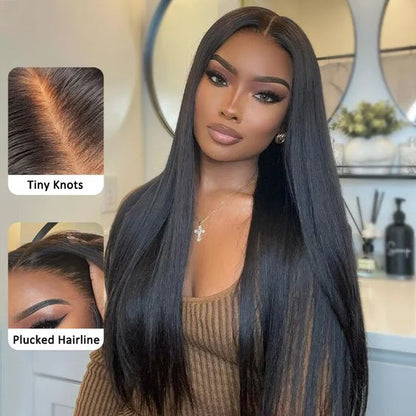 $189 Get 2 Wigs | 20Inch Pre Cut 8x5 Glueless Straight/Body Wave/Jerry Curly Lace Closure Wig + 22inch 8x5 Deep Wave/Water Wave /Loose Wave Wig  Bleached Knots