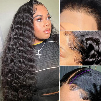 [Upgrade 3th Full Lace]Full Lace Wig 4D Encircle With Invisible Strap Fit HD Lace Parting Anywhere Wigs With 4C Edges