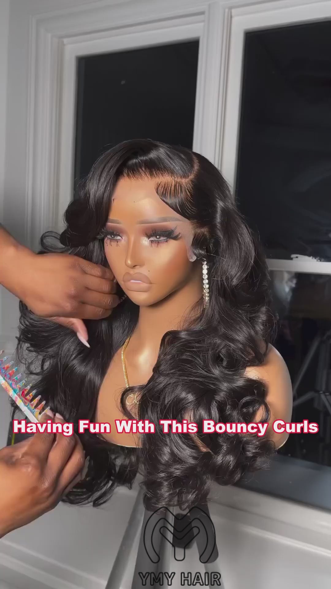 Body Wave HD Lace Frontal and Closure Wigs With Curtain Bangs For Sale Left/Right Side Part Can Be Choose