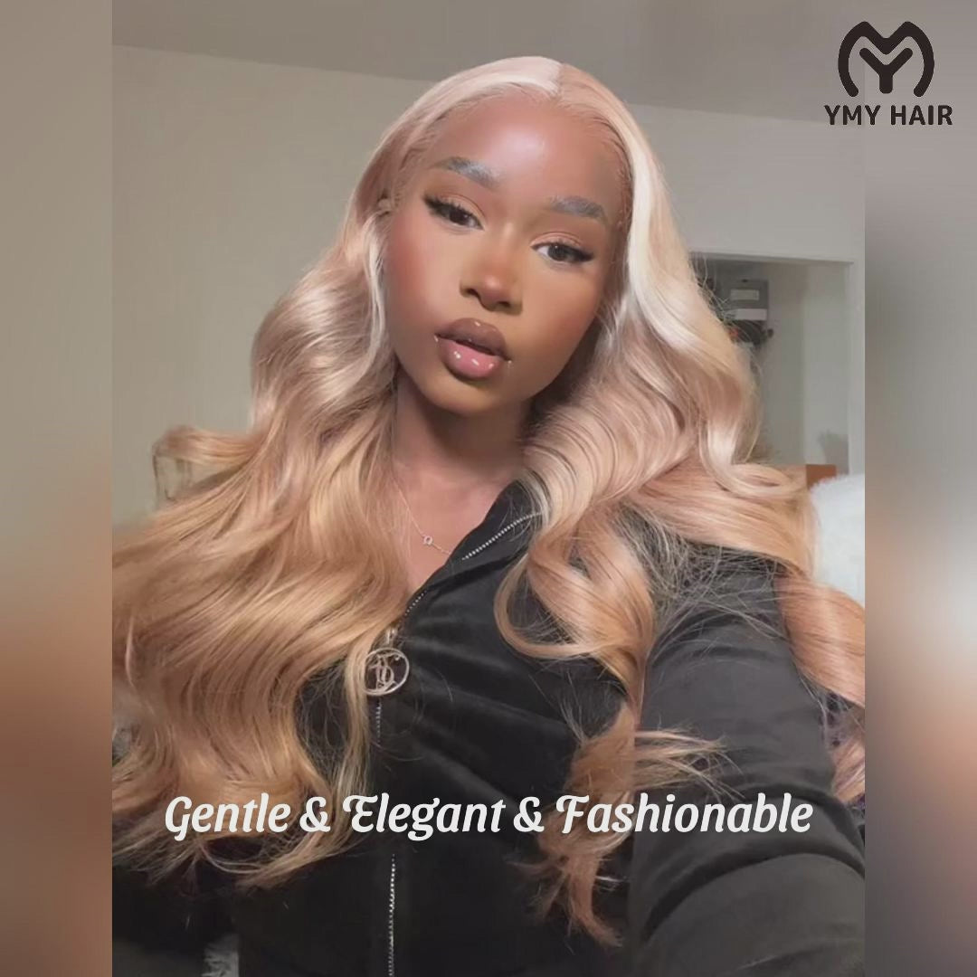 blonde highlight hd lace wigs