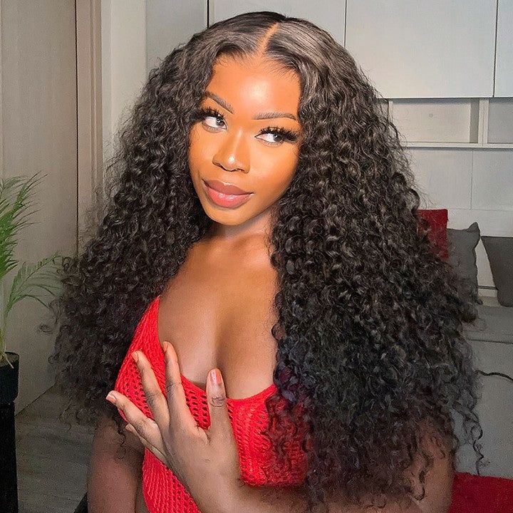 $189 Get 2 Wigs | 20Inch Pre Cut 8x5 Glueless Straight/Body Wave/Jerry Curly Lace Closure Wig + 22inch 8x5 Deep Wave/Water Wave /Loose Wave Wig  Bleached Knots