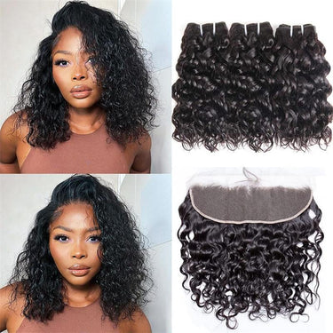 Water Wave 13x4 HD Lace Frontal Virgin Hair