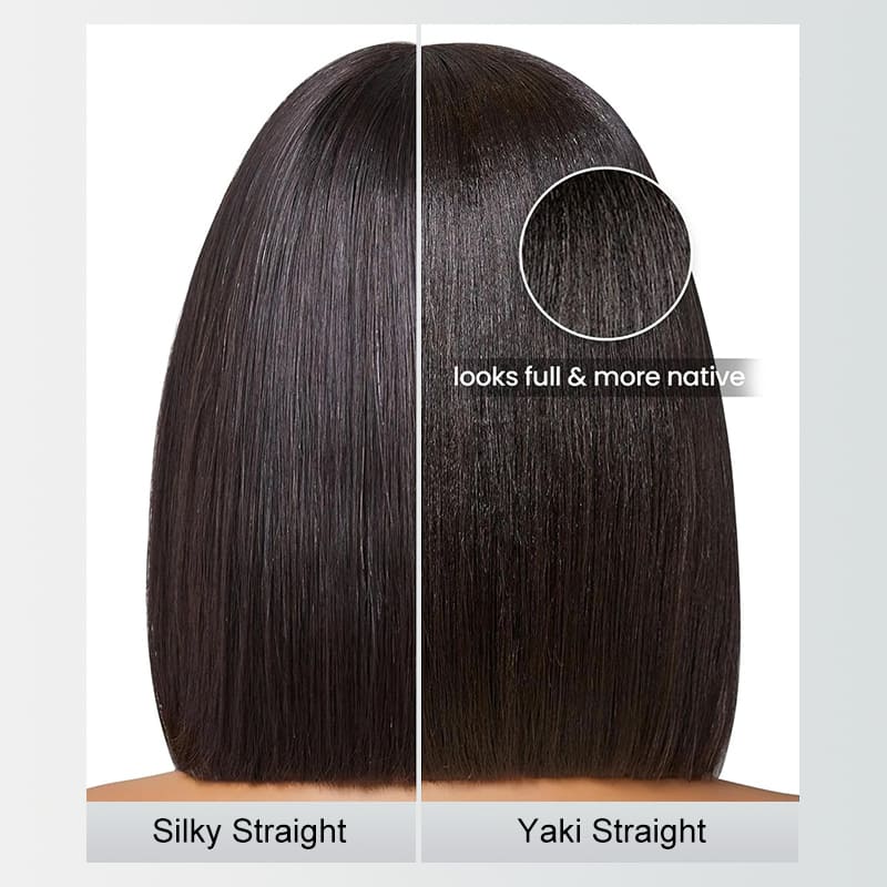 Yaki Straight Human Hair Wigs