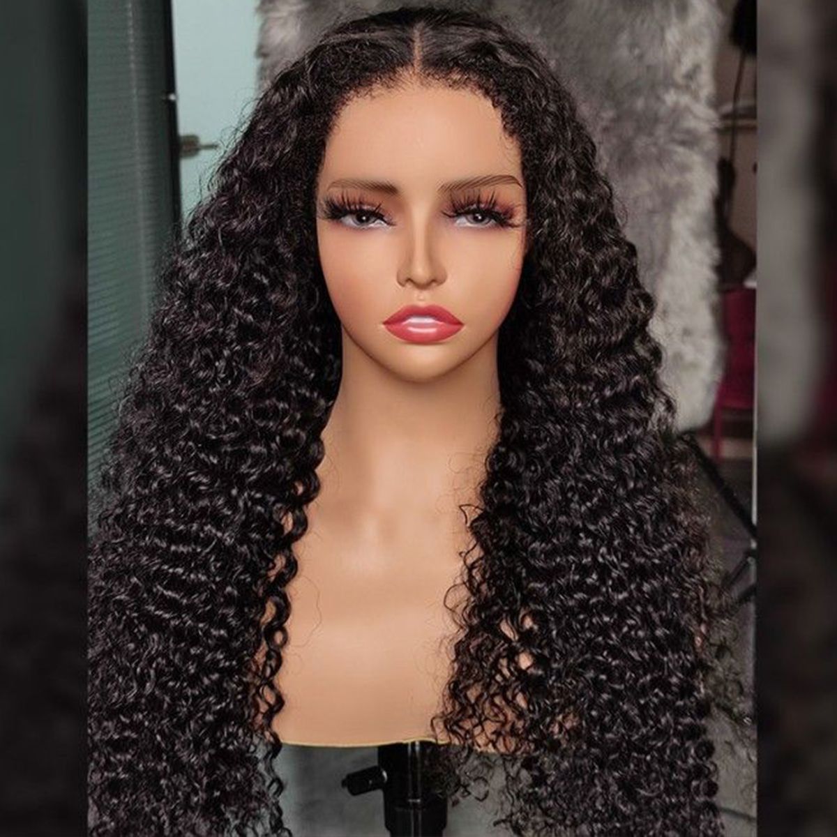 4C Edges Hairline Deep Wave 5×5 13×4 Lace Front Wig Glueless Lace Wig