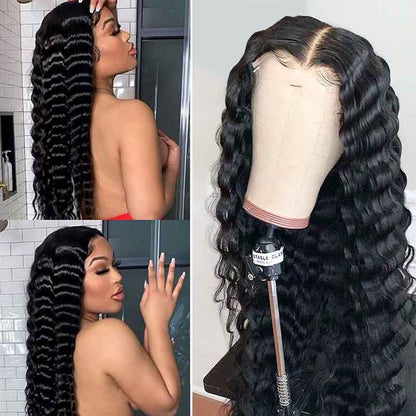 [Invisible Strap Adjustable] New Tech Transparent Glueless 360 HD Lace Wigs With Invisible Strap Fit Wigs Bleached Knots Lace Parting Anywhere